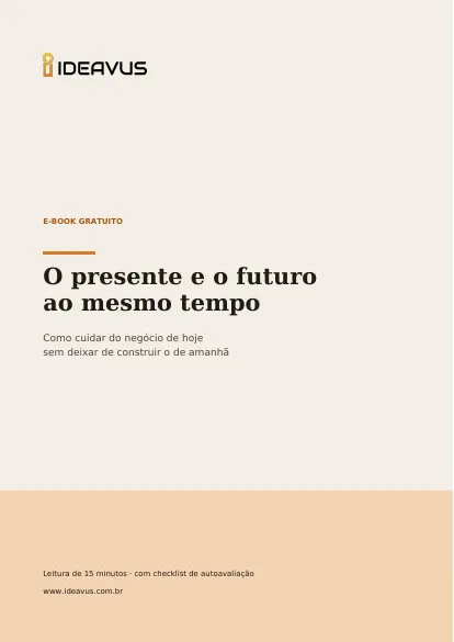 Capa do e-book O presente e o futuro ao mesmo tempo