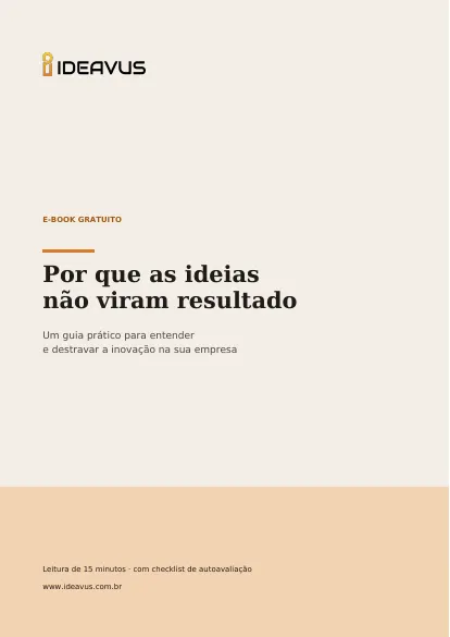 Capa do e-book Por que as ideias não viram resultado