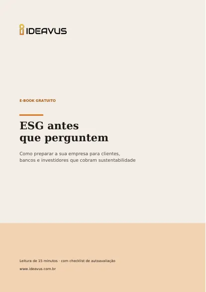 Capa do e-book ESG antes que perguntem