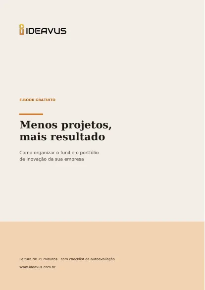 Capa do e-book Menos projetos, mais resultado