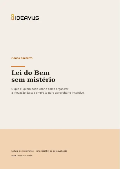 Capa do e-book Lei do Bem sem mistério