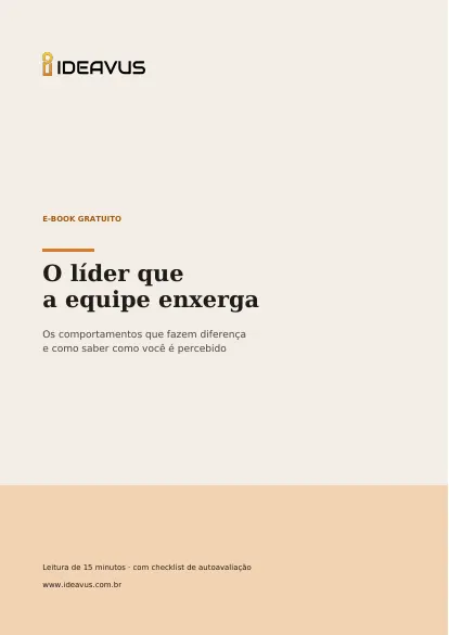 Capa do e-book O líder que a equipe enxerga