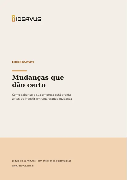 Capa do e-book Mudanças que dão certo