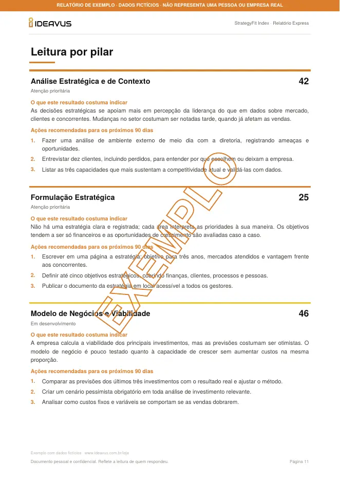 Leitura por pilar