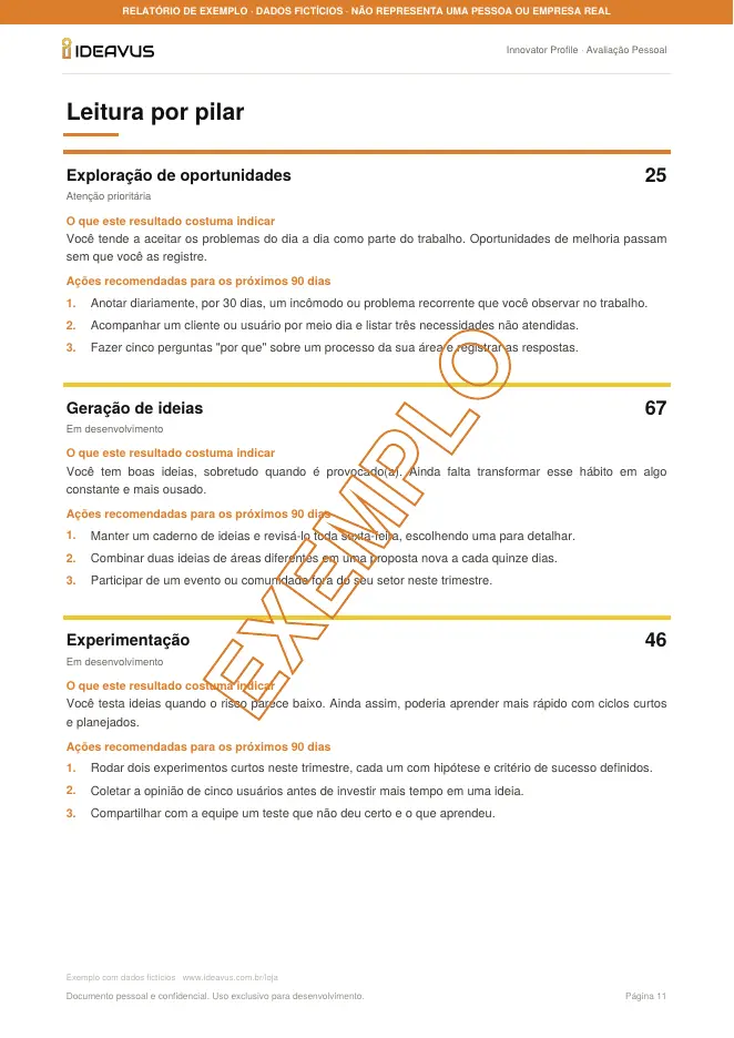 Leitura por pilar